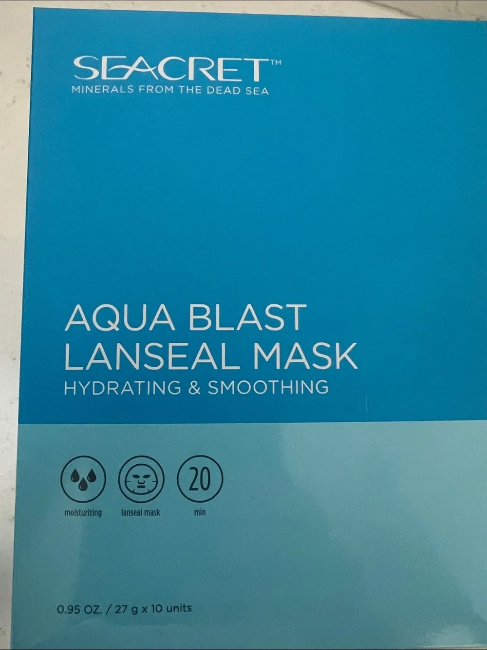 Seacret Aqua Blast Hydrating Face Mask & Mud Soap and pure salt facial scrub